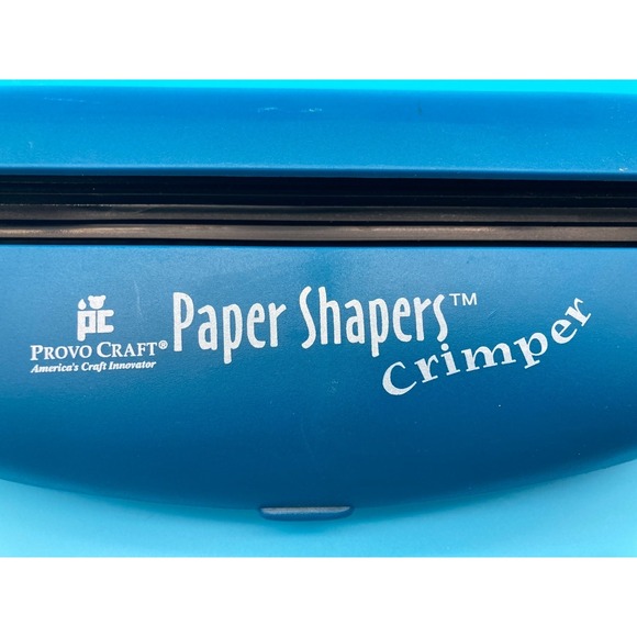 Provo Craft Paper Shapers Blue Paper Crimper Scrapbooking Tool 6.5" - Picture 2 of 9